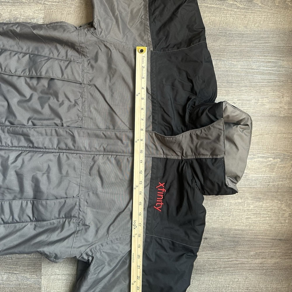 Cintas Xfinity Gray‎ & Black Medium Jacket With Fleece Lining Good Fast Ship - Picture 10 of 11